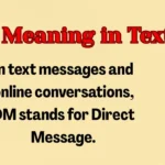 DM Meaning in Text