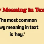 Hwy Meaning in Text