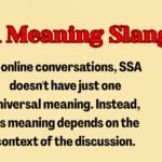 SSA Meaning Slang