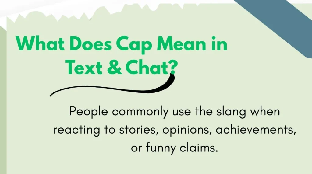 What Does Cap Mean in Text & Chat?