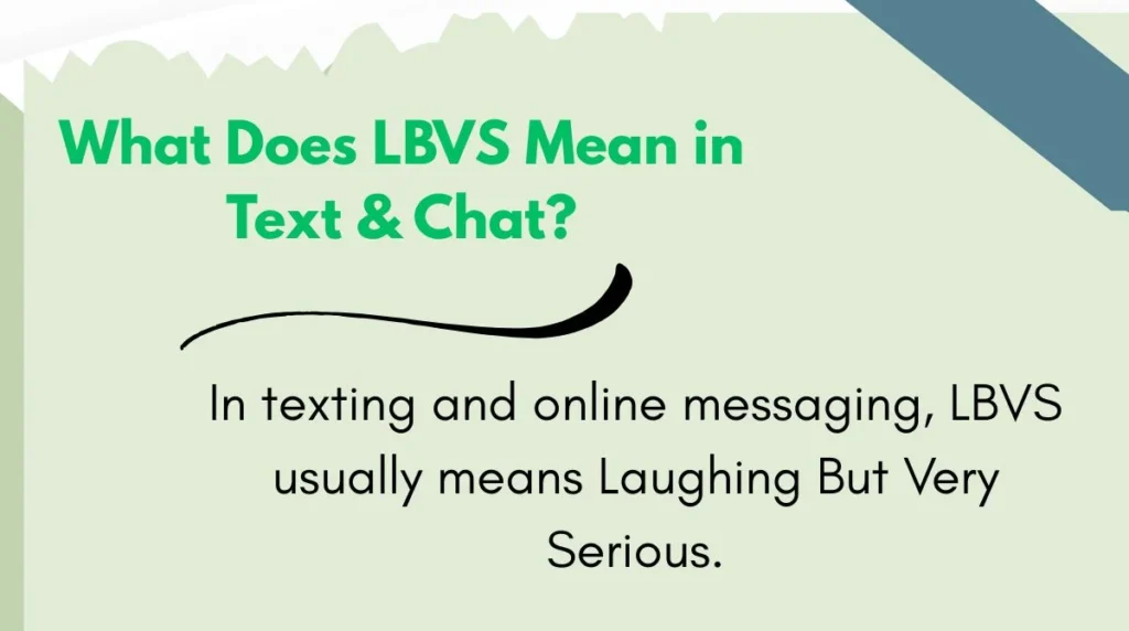 What Does LBVS Mean in Text & Chat?