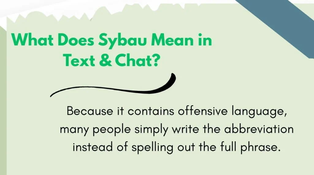 What Does Sybau Mean in Text & Chat?